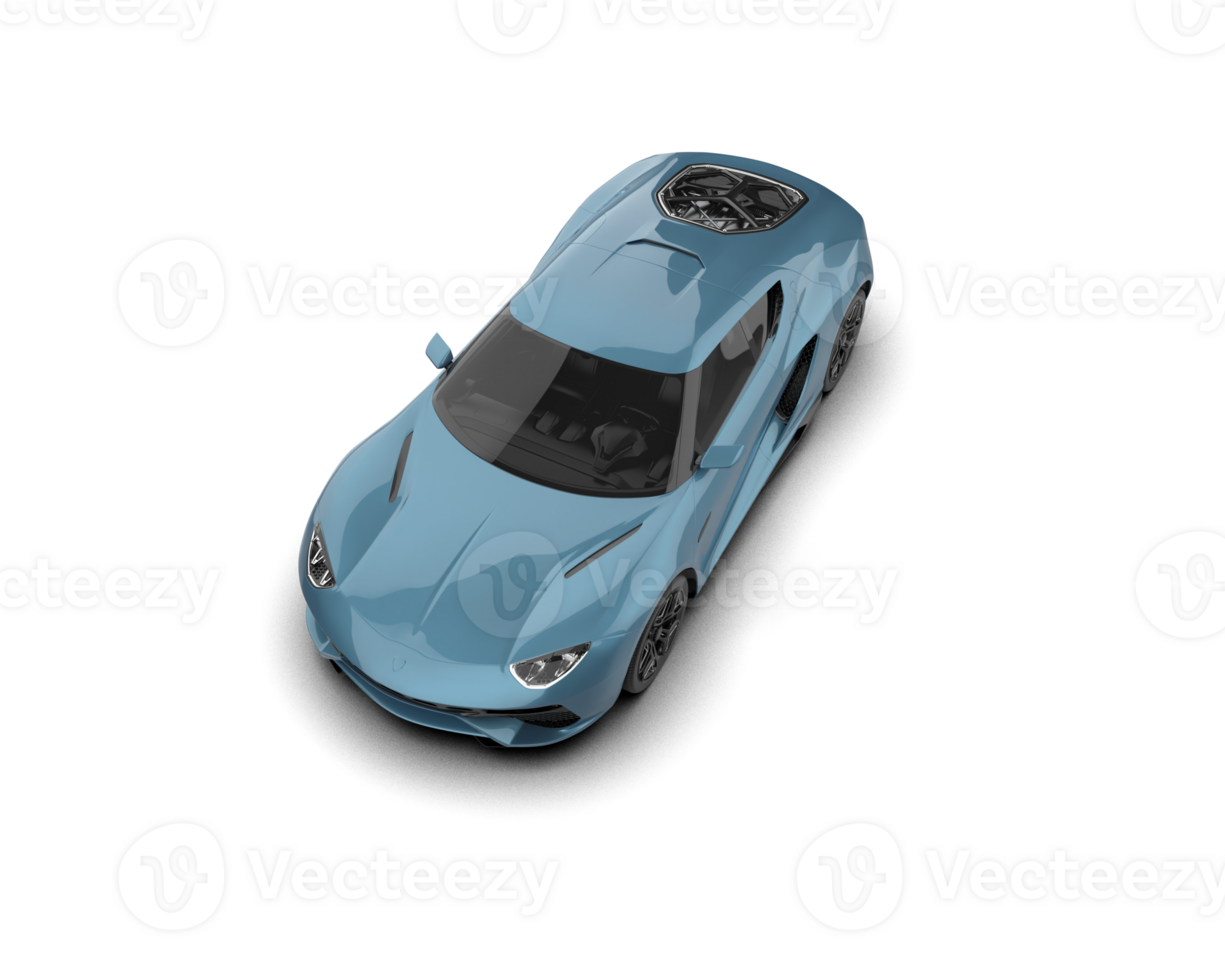 Realistic sport car isolated on background. 3d rendering - illustration png
