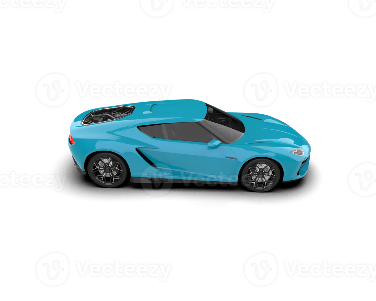 Realistic sport car isolated on background. 3d rendering - illustration png