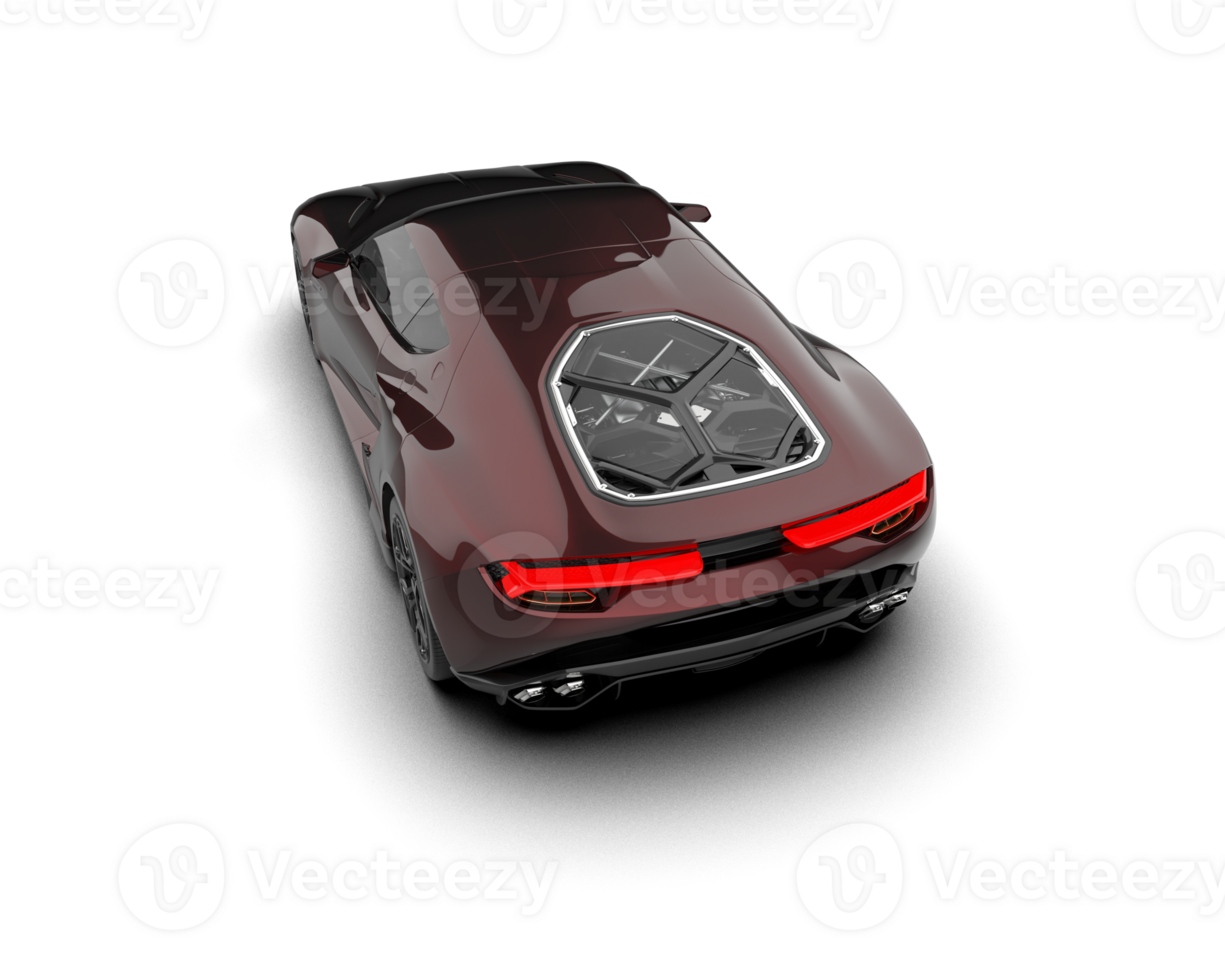 Realistic sport car isolated on background. 3d rendering - illustration png