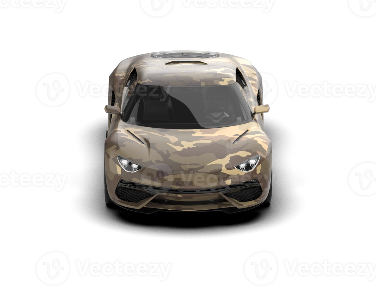 Realistic sport car isolated on background. 3d rendering - illustration png