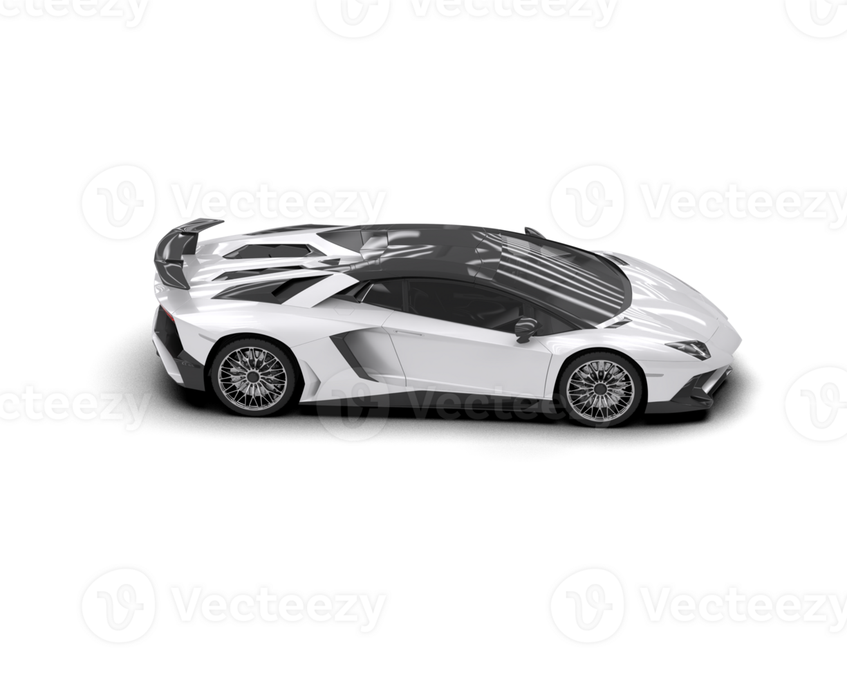 Realistic sport car isolated on background. 3d rendering - illustration png