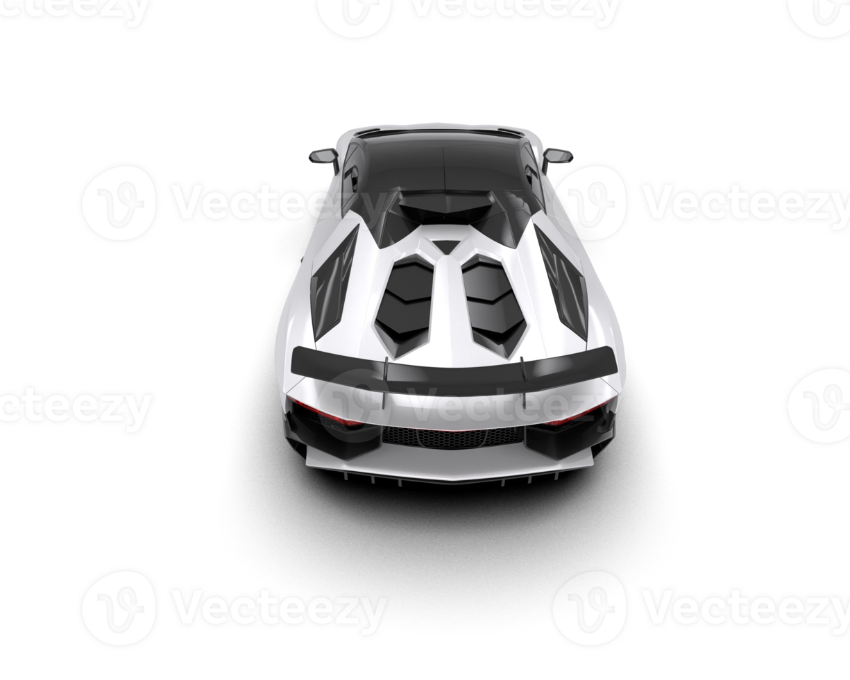 Realistic sport car isolated on background. 3d rendering - illustration png