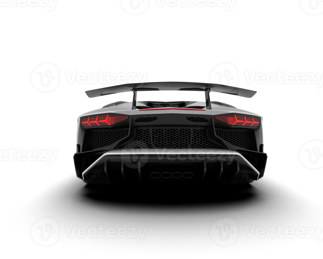 Realistic sport car isolated on background. 3d rendering - illustration png
