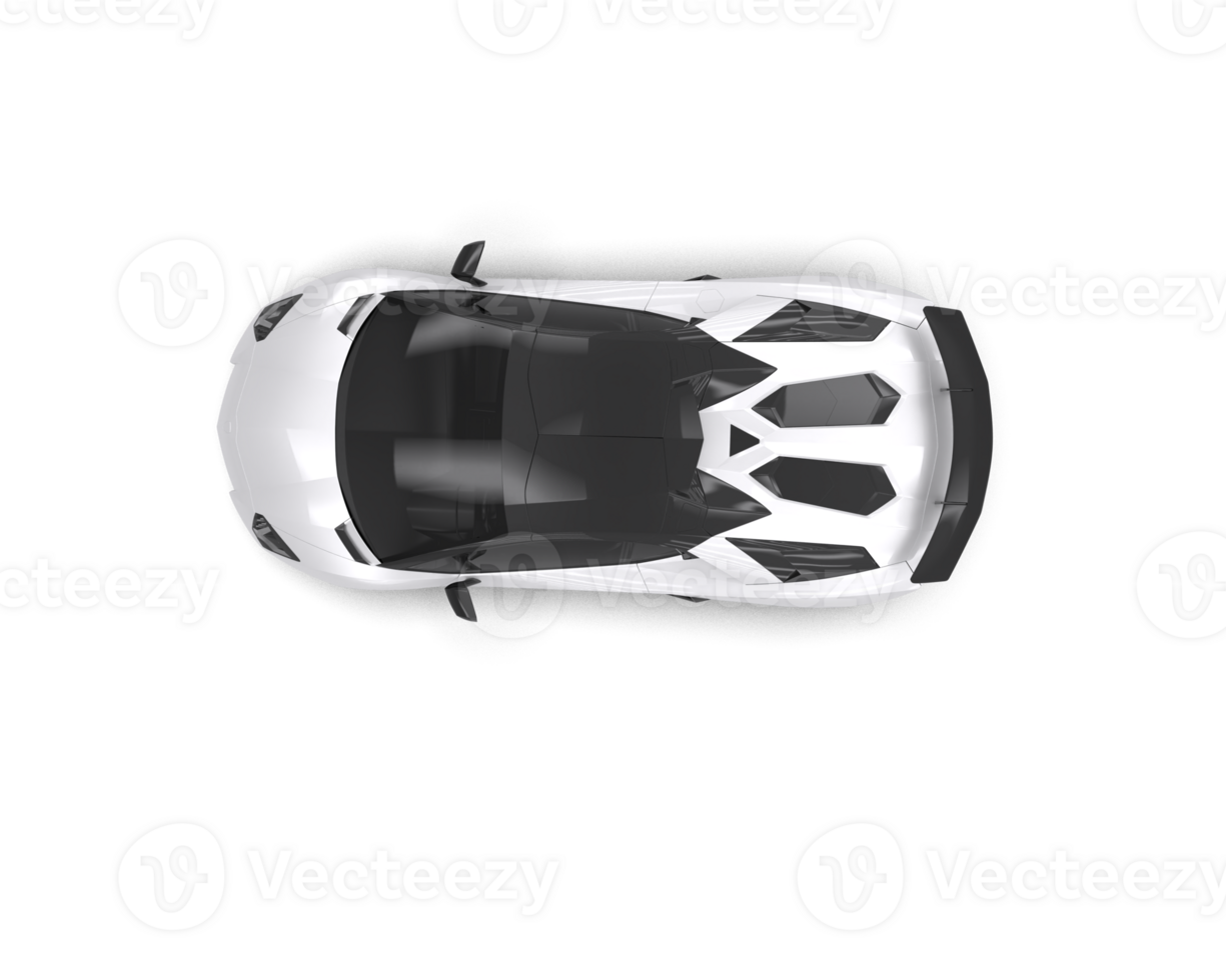 Realistic sport car isolated on background. 3d rendering - illustration png