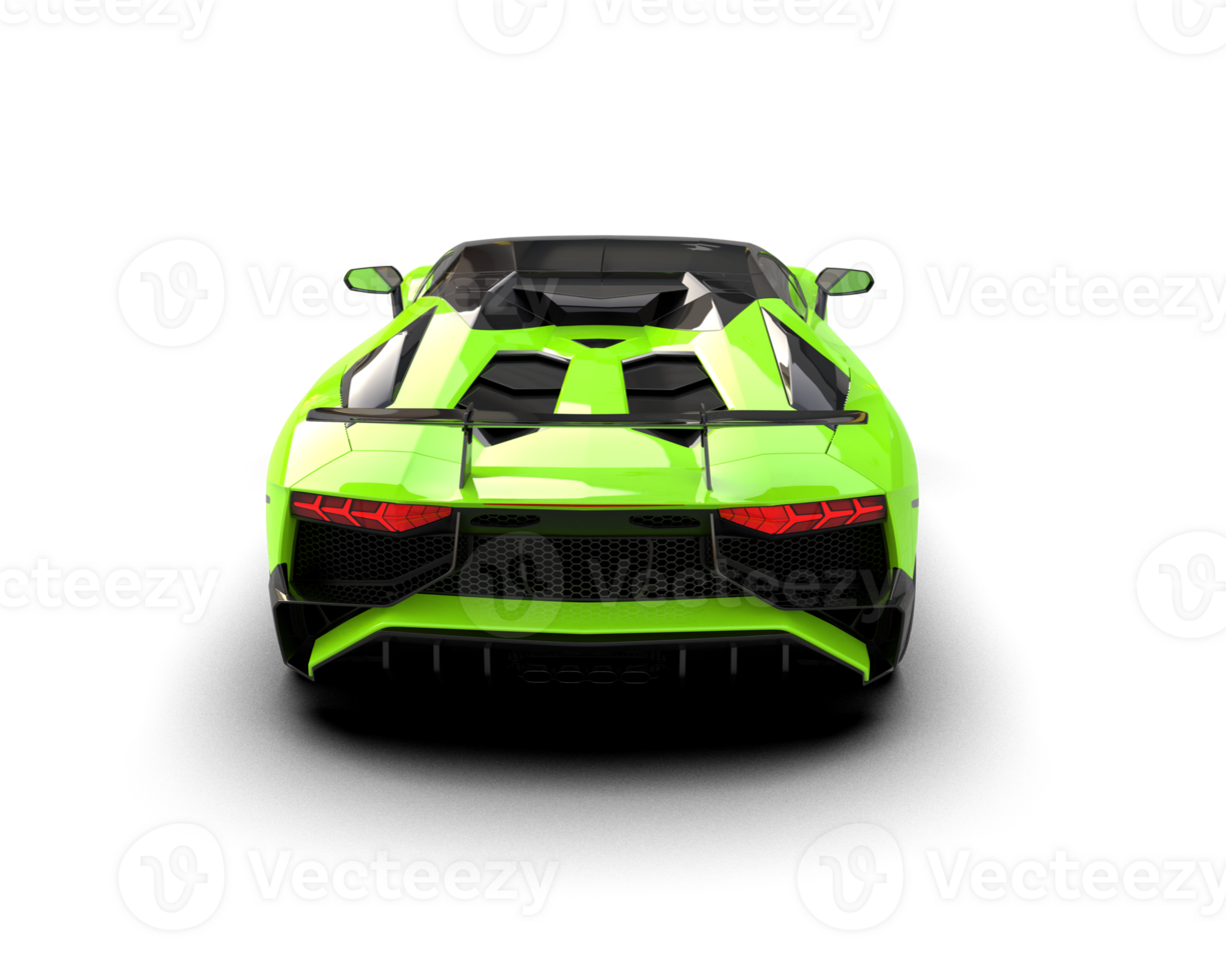 Realistic sport car isolated on background. 3d rendering - illustration png