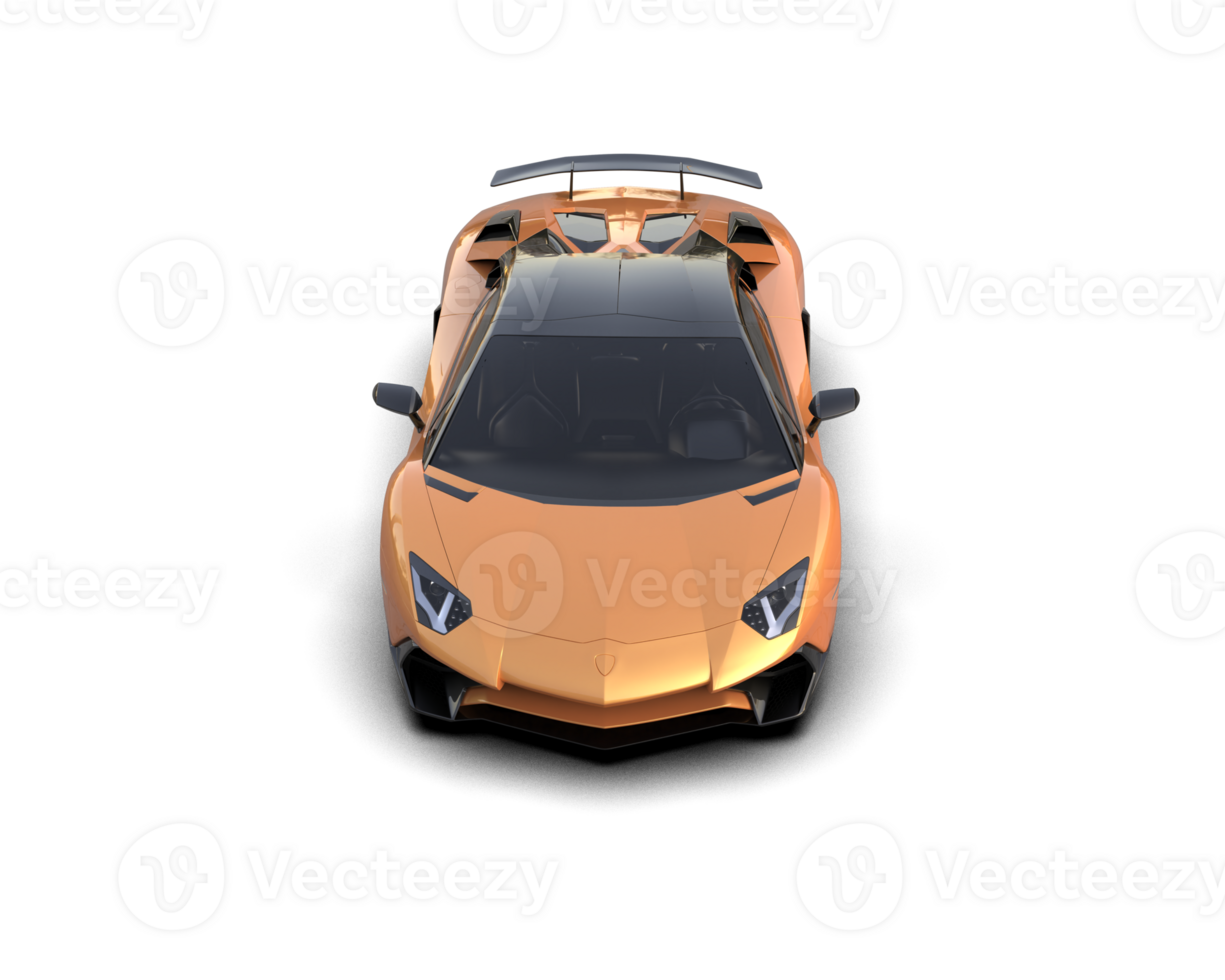 Realistic sport car isolated on background. 3d rendering - illustration png