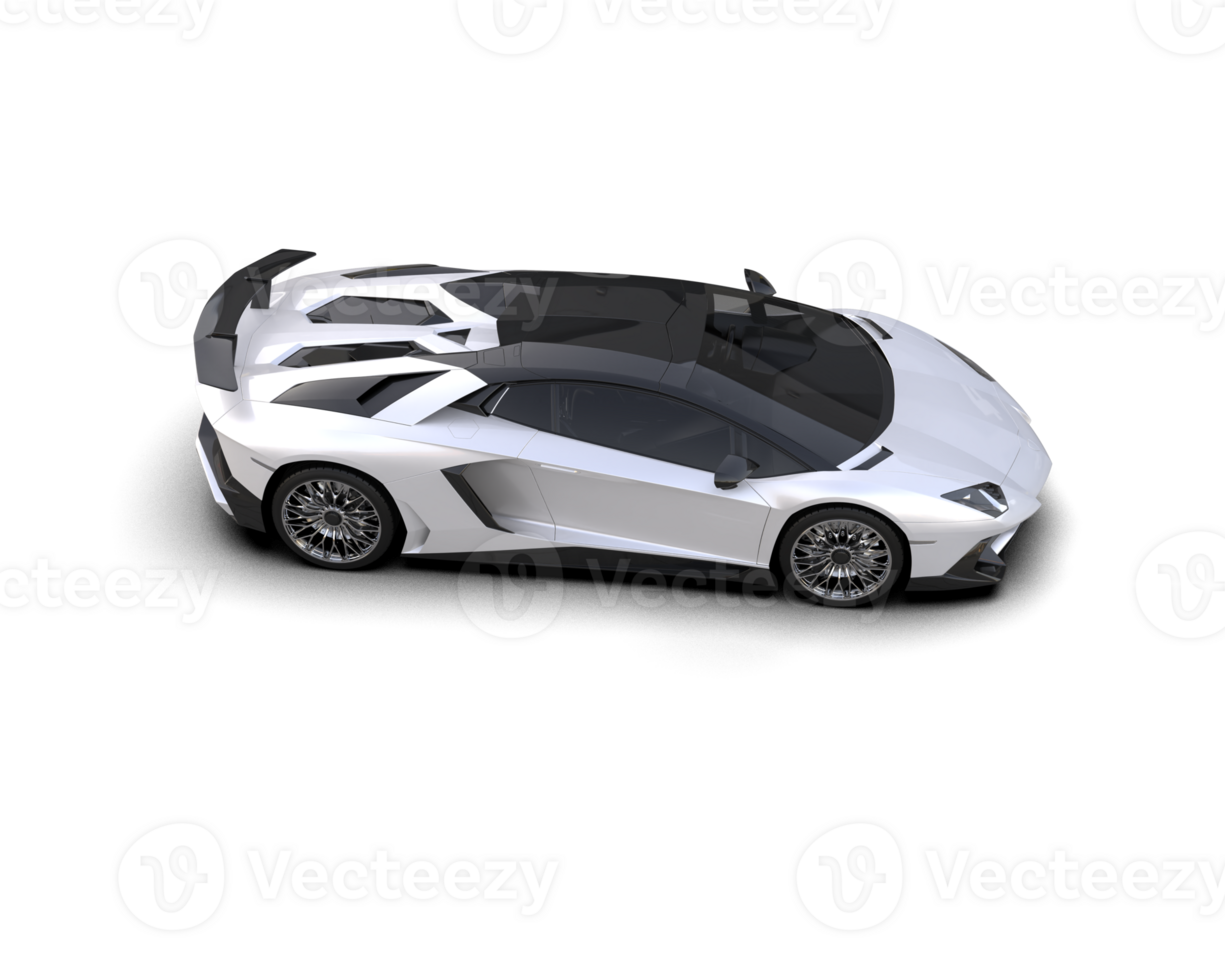 Realistic sport car isolated on background. 3d rendering - illustration png