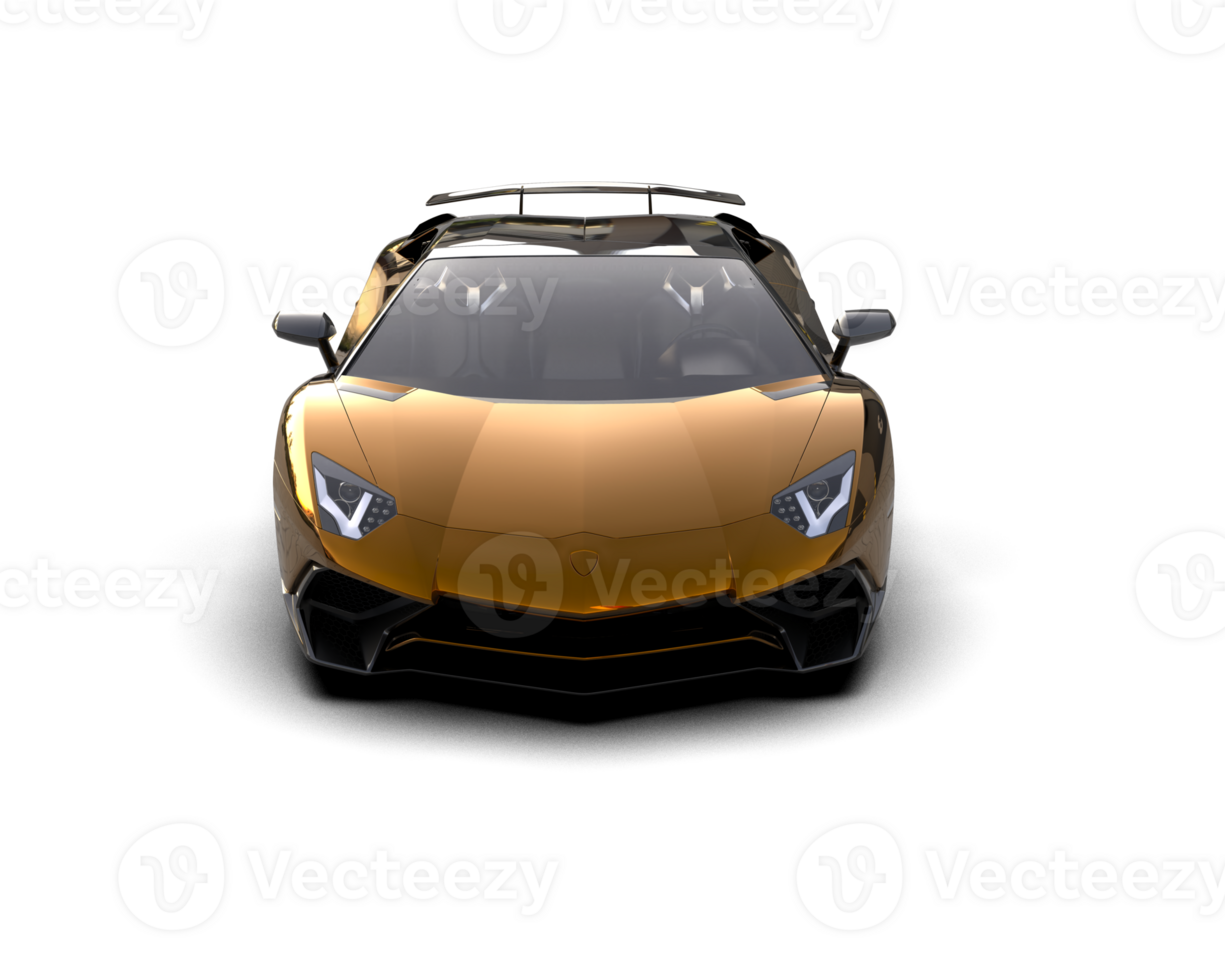 Realistic sport car isolated on background. 3d rendering - illustration png