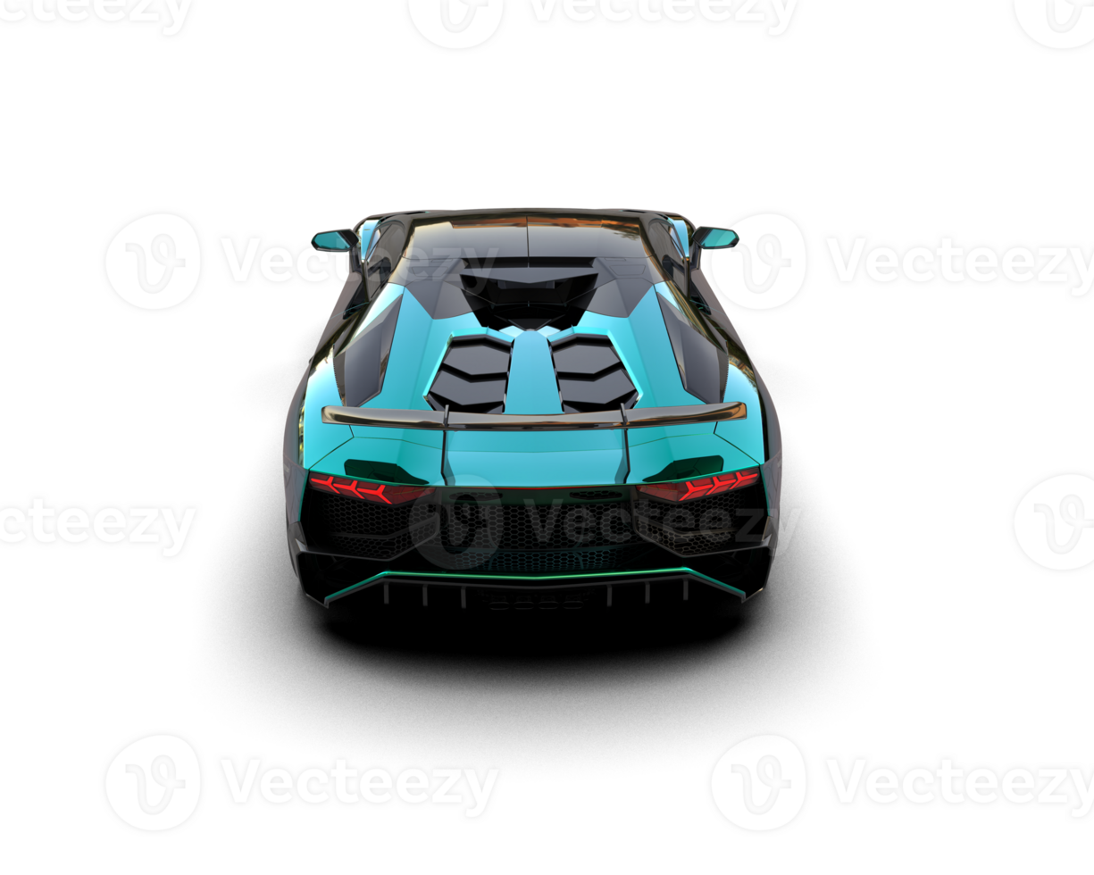 Realistic sport car isolated on background. 3d rendering - illustration png