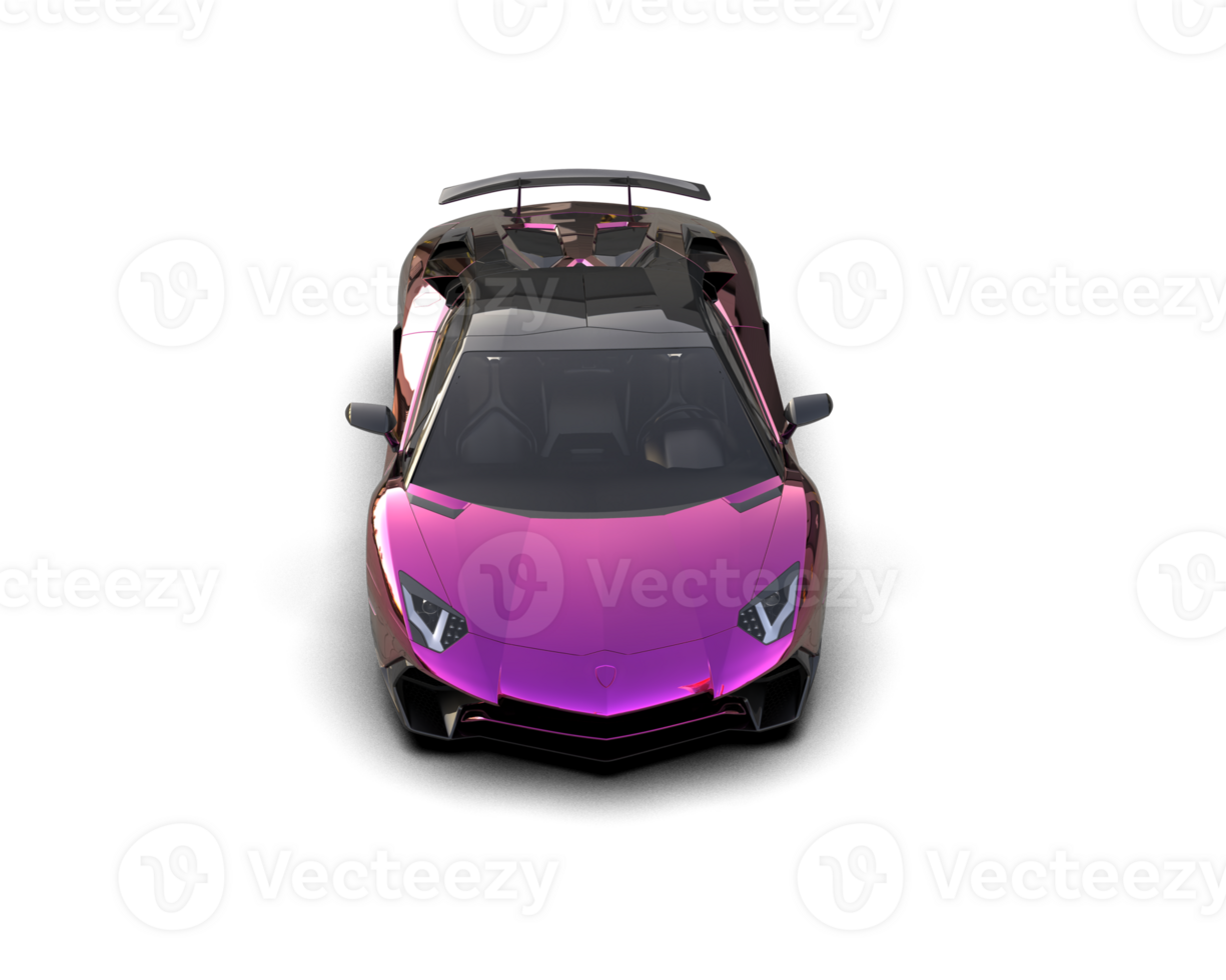 Realistic sport car isolated on background. 3d rendering - illustration png