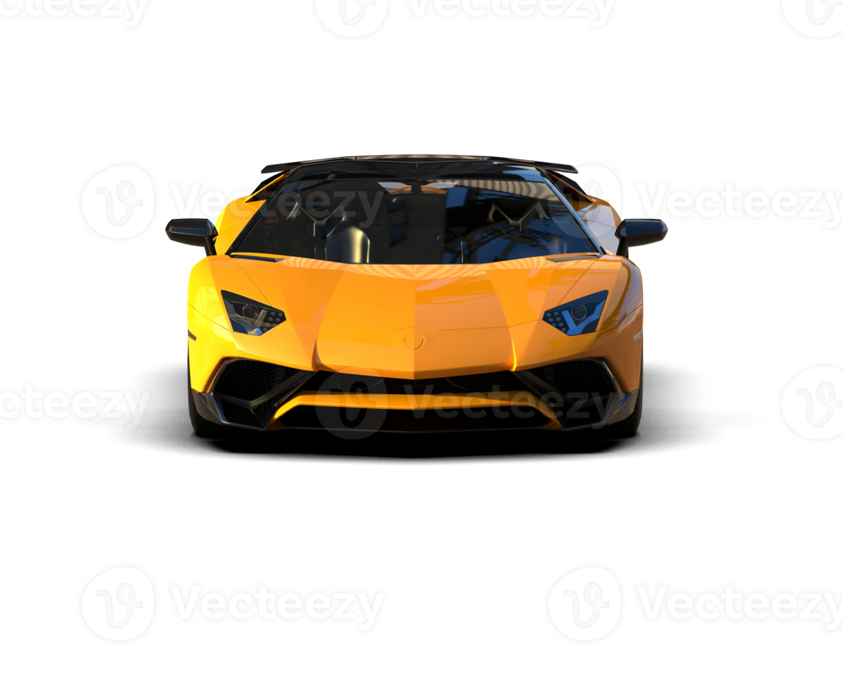 Realistic sport car isolated on background. 3d rendering - illustration png