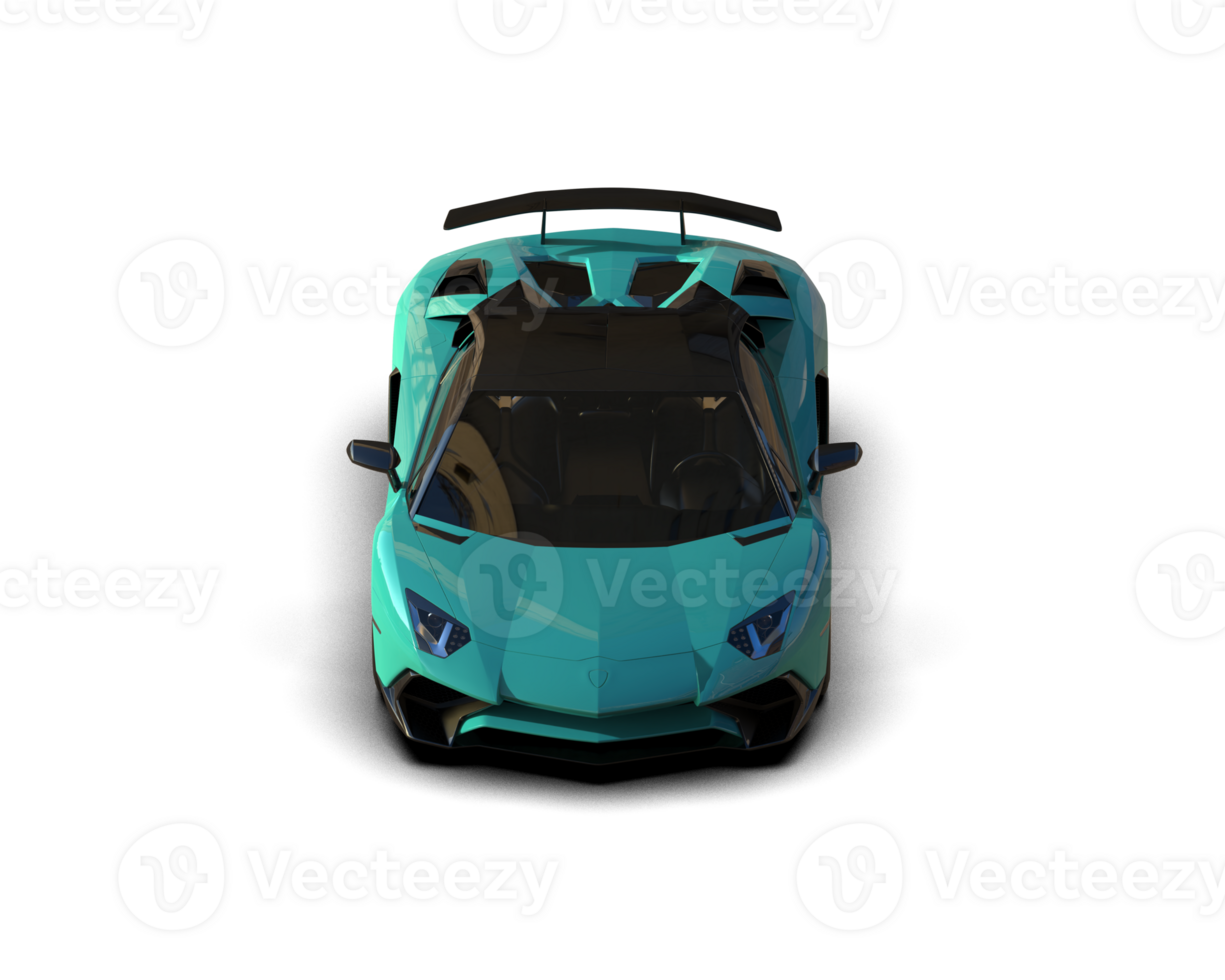 Realistic sport car isolated on background. 3d rendering - illustration png