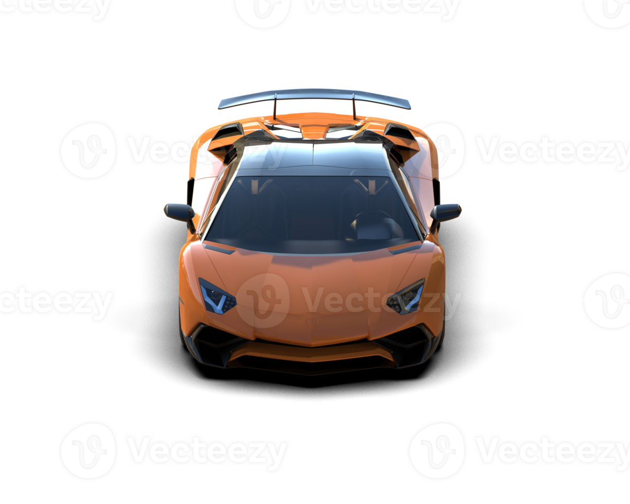 Realistic sport car isolated on background. 3d rendering - illustration png