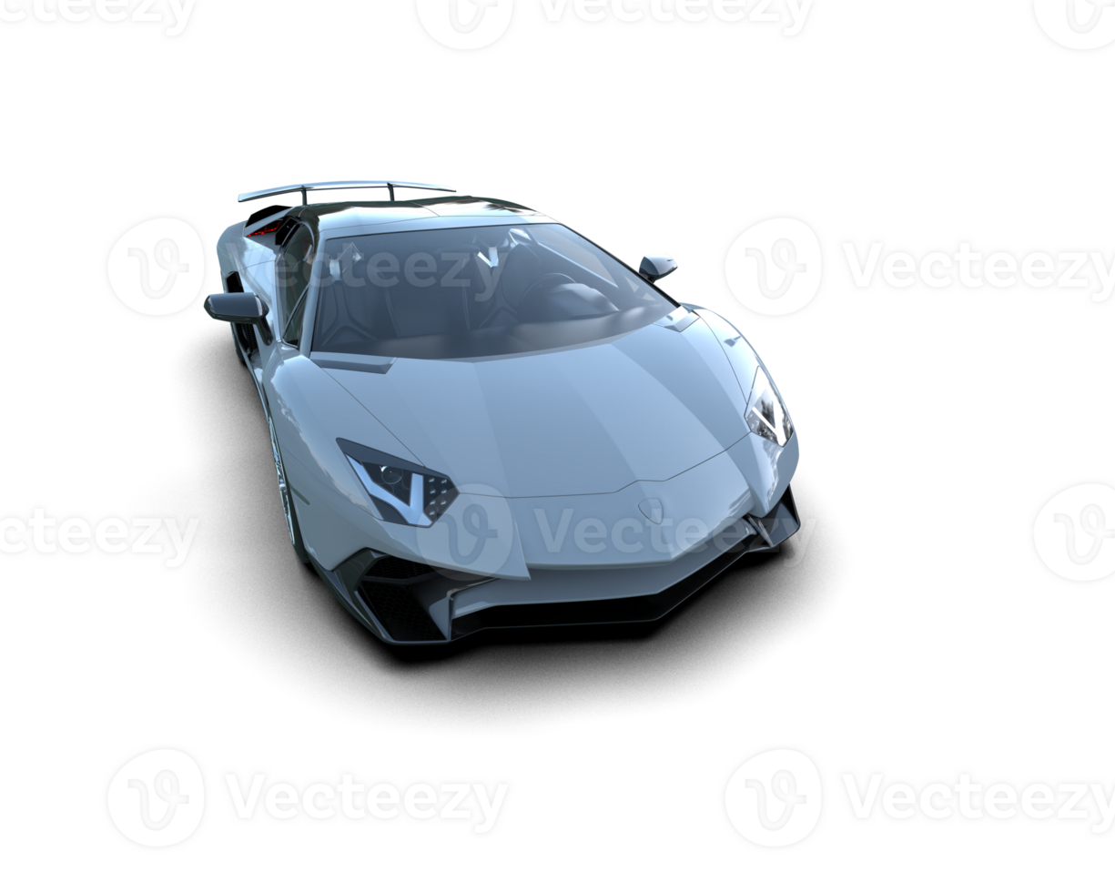 Realistic sport car isolated on background. 3d rendering - illustration png