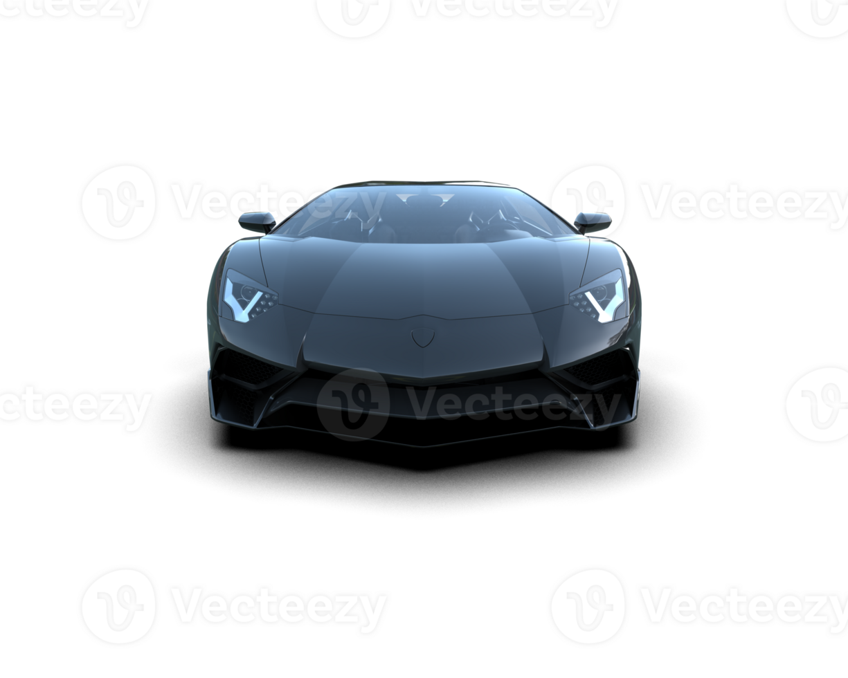 Realistic sport car isolated on background. 3d rendering - illustration png