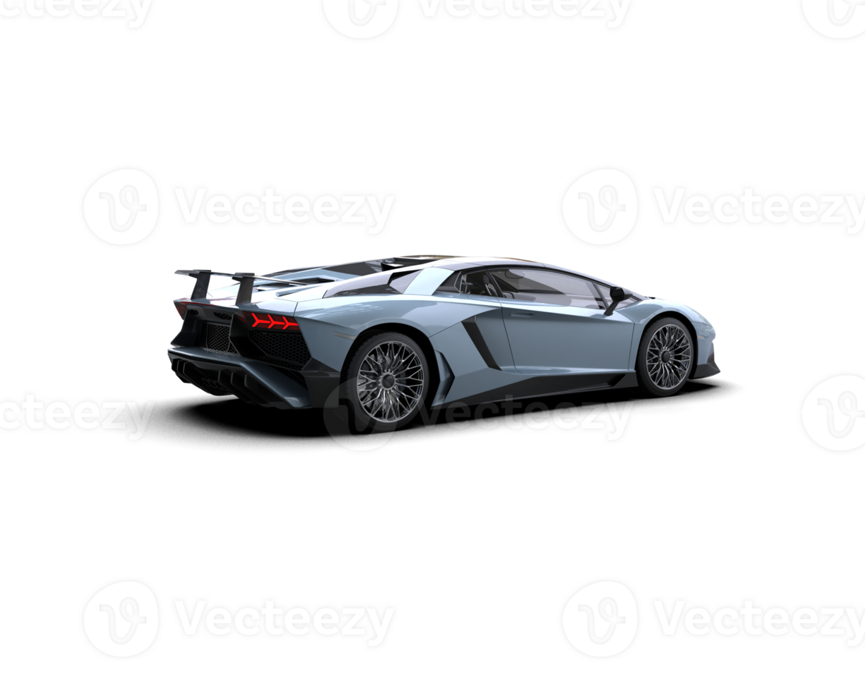 Realistic sport car isolated on background. 3d rendering - illustration png