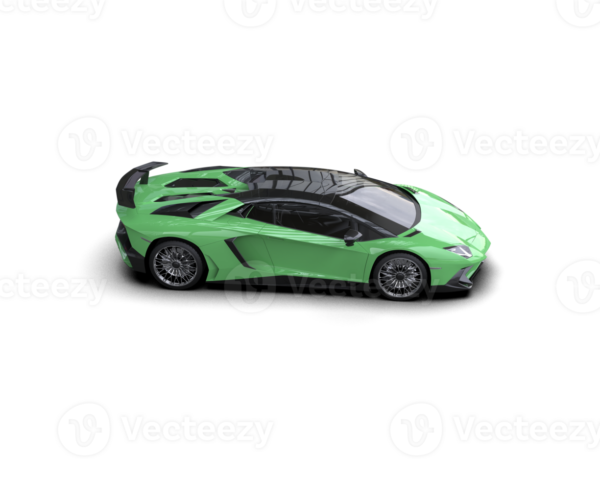 Realistic sport car isolated on background. 3d rendering - illustration png