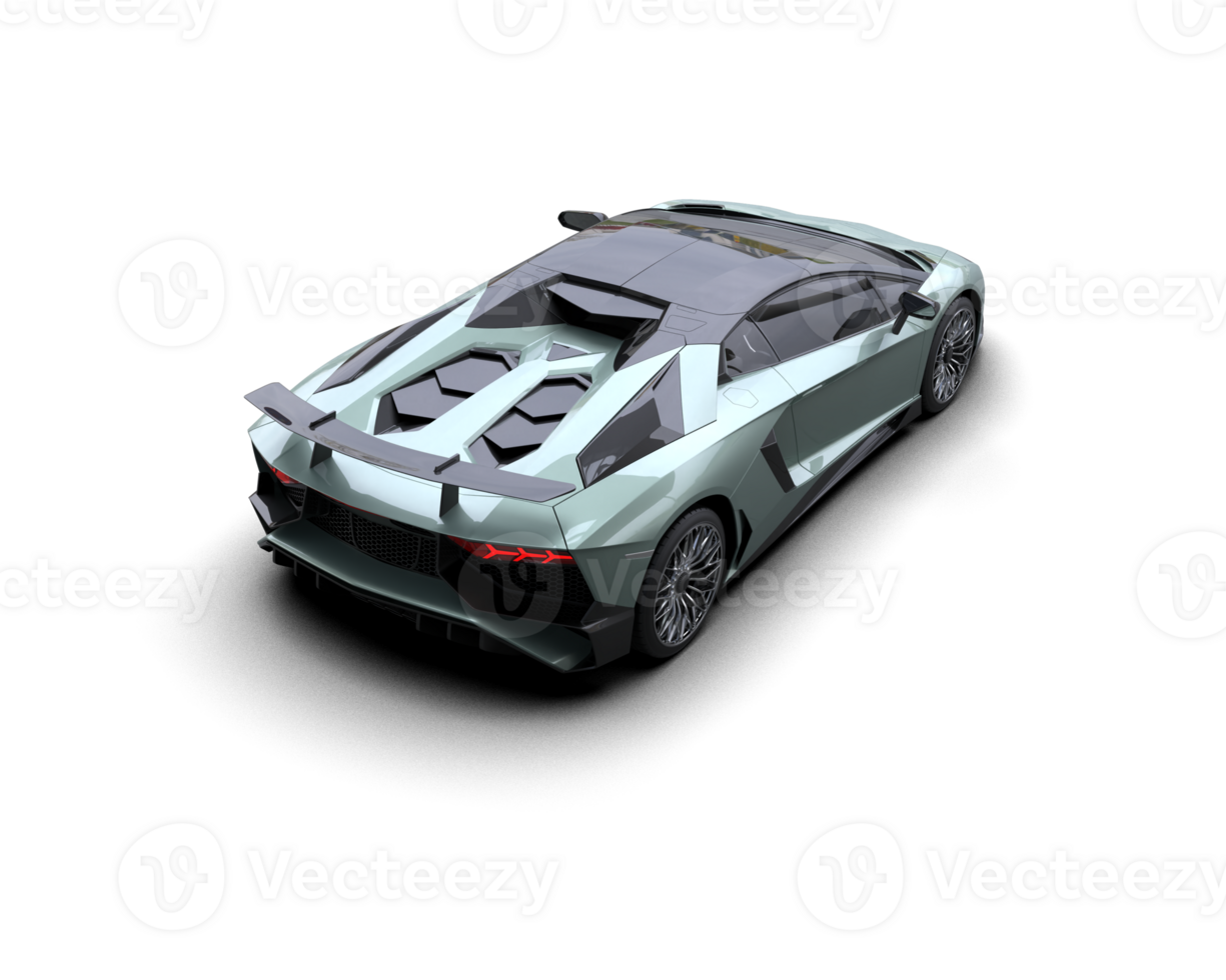 Realistic sport car isolated on background. 3d rendering - illustration png