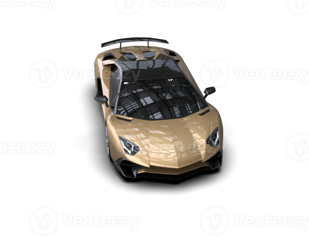 Realistic sport car isolated on background. 3d rendering - illustration png