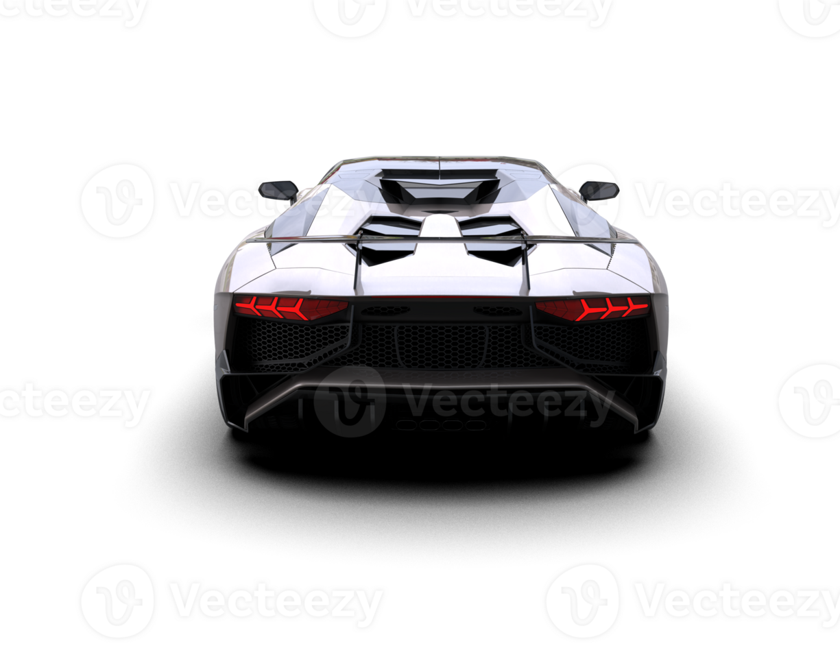 Realistic sport car isolated on background. 3d rendering - illustration png