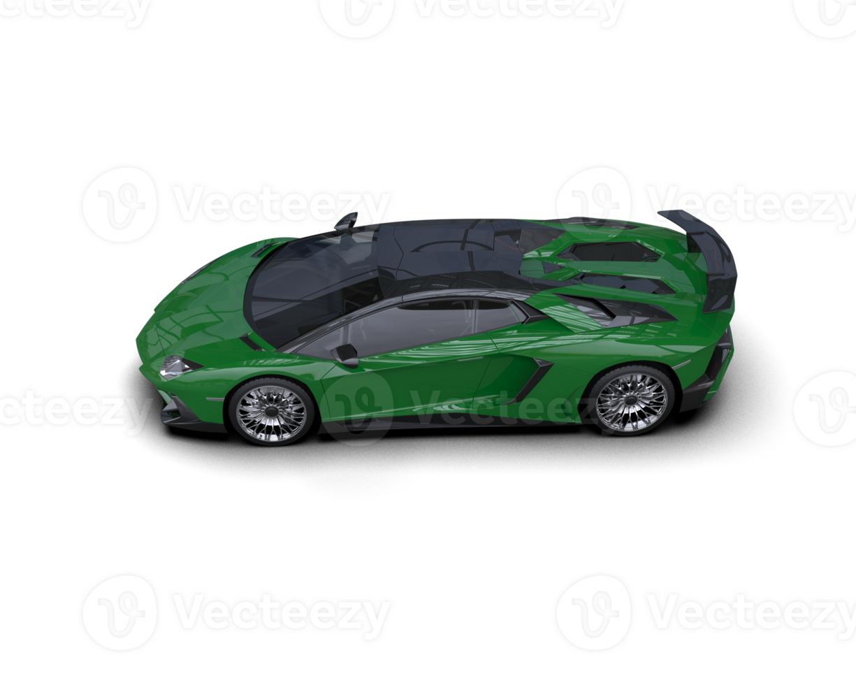 Realistic sport car isolated on background. 3d rendering - illustration png