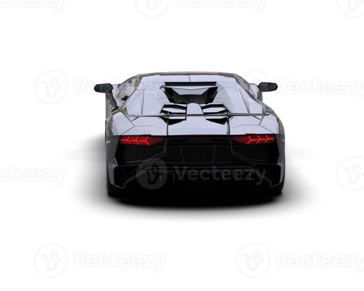 Realistic sport car isolated on background. 3d rendering - illustration png