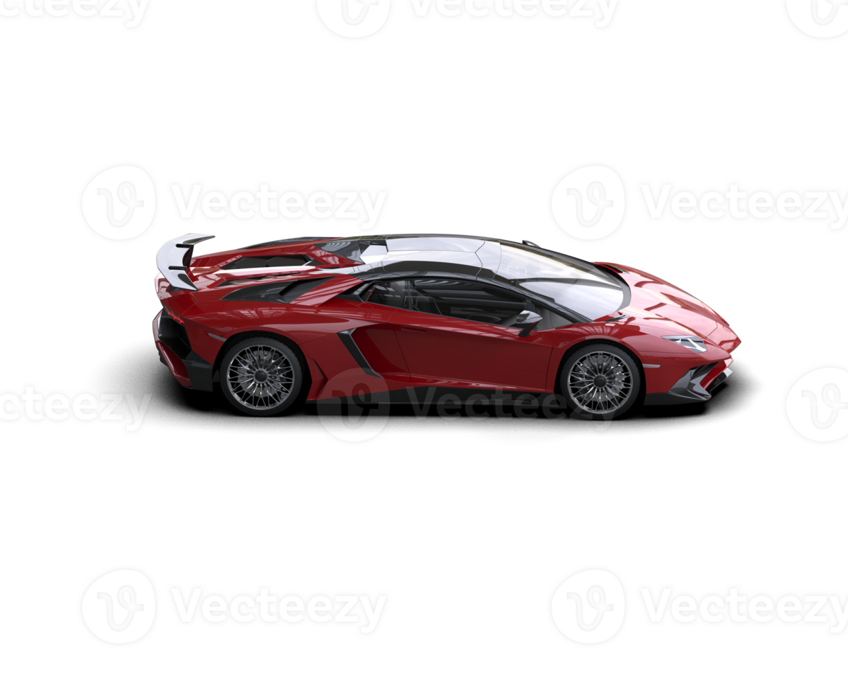 Realistic sport car isolated on background. 3d rendering - illustration png