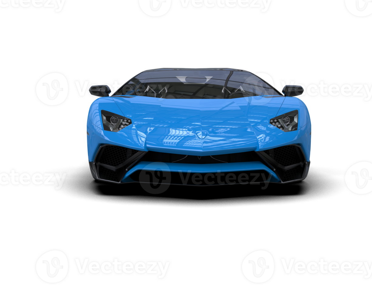 Realistic sport car isolated on background. 3d rendering - illustration png