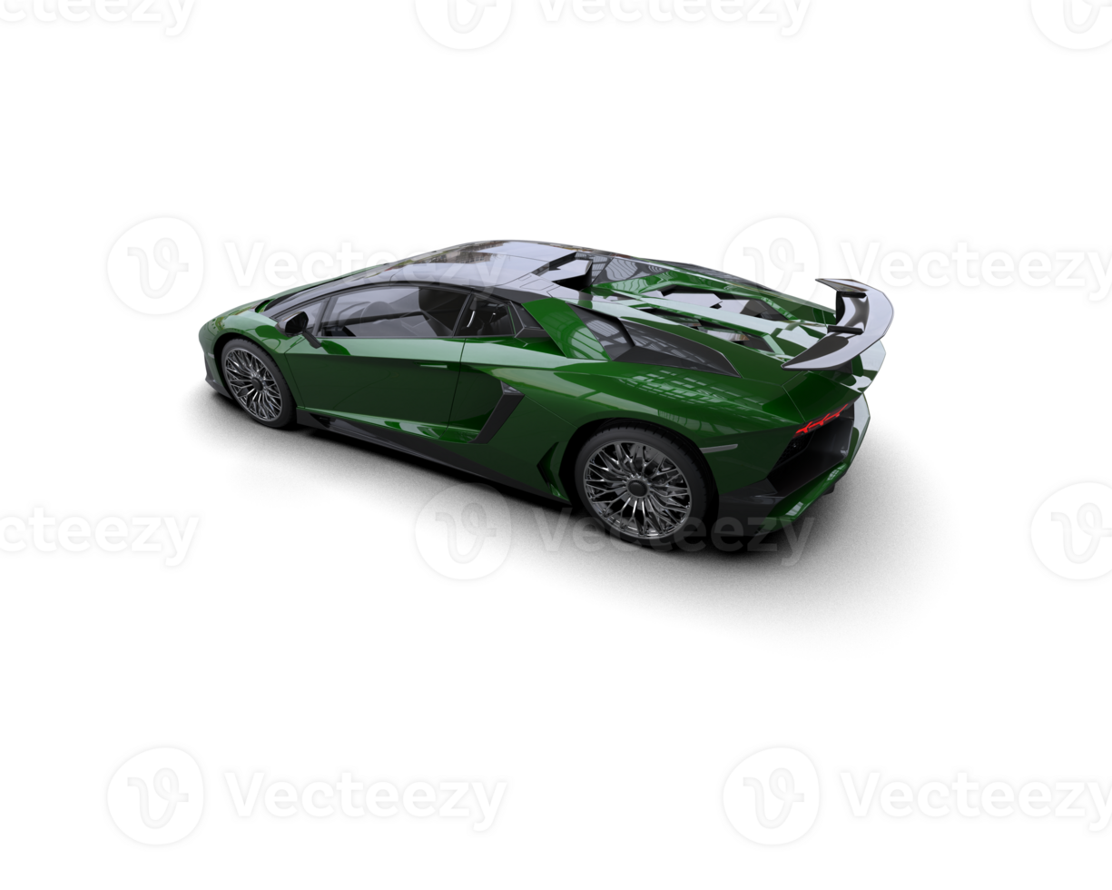 Realistic sport car isolated on background. 3d rendering - illustration png
