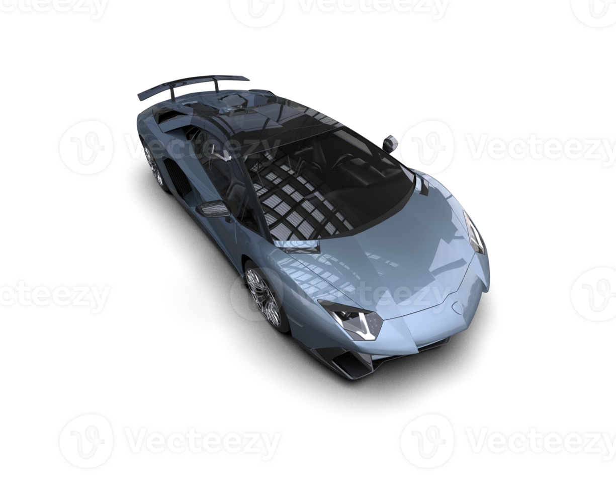 Realistic sport car isolated on background. 3d rendering - illustration png