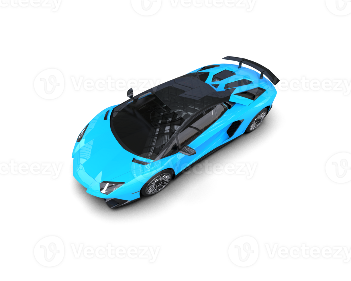 Realistic sport car isolated on background. 3d rendering - illustration png