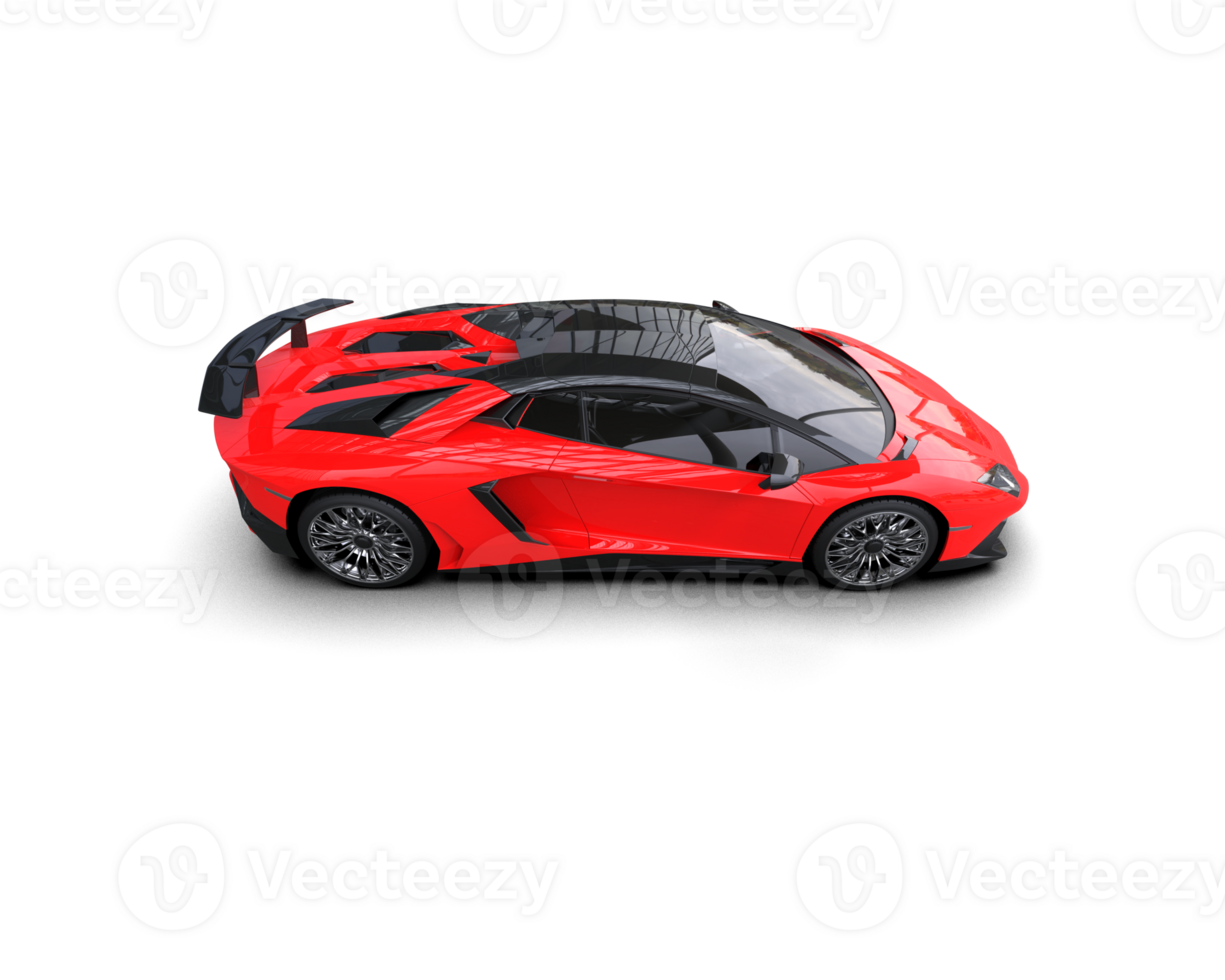 Realistic sport car isolated on background. 3d rendering - illustration png