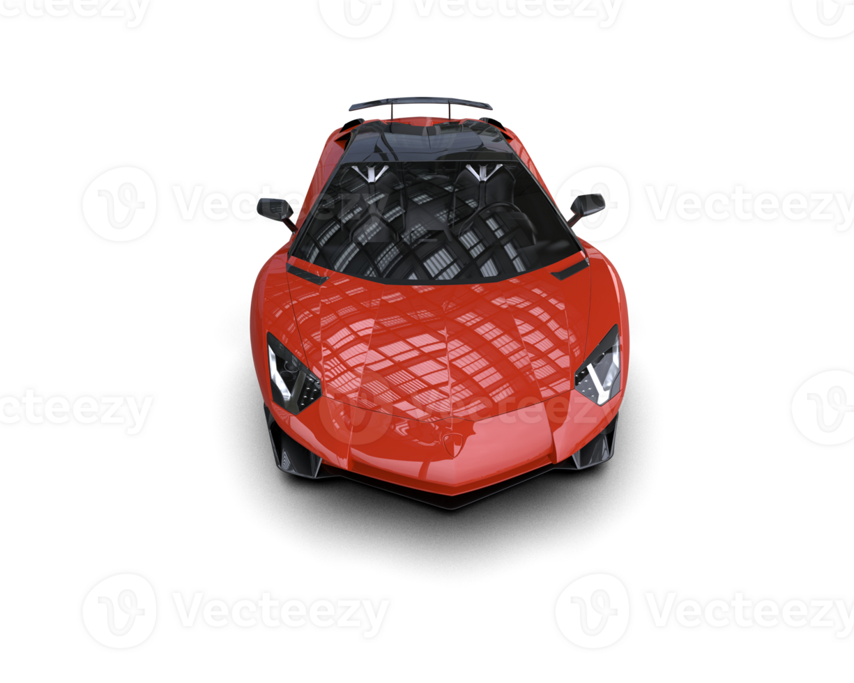 Realistic sport car isolated on background. 3d rendering - illustration png