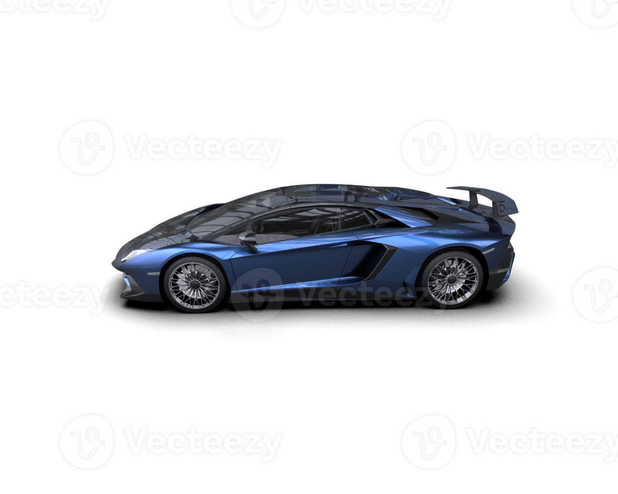 Realistic sport car isolated on background. 3d rendering - illustration png