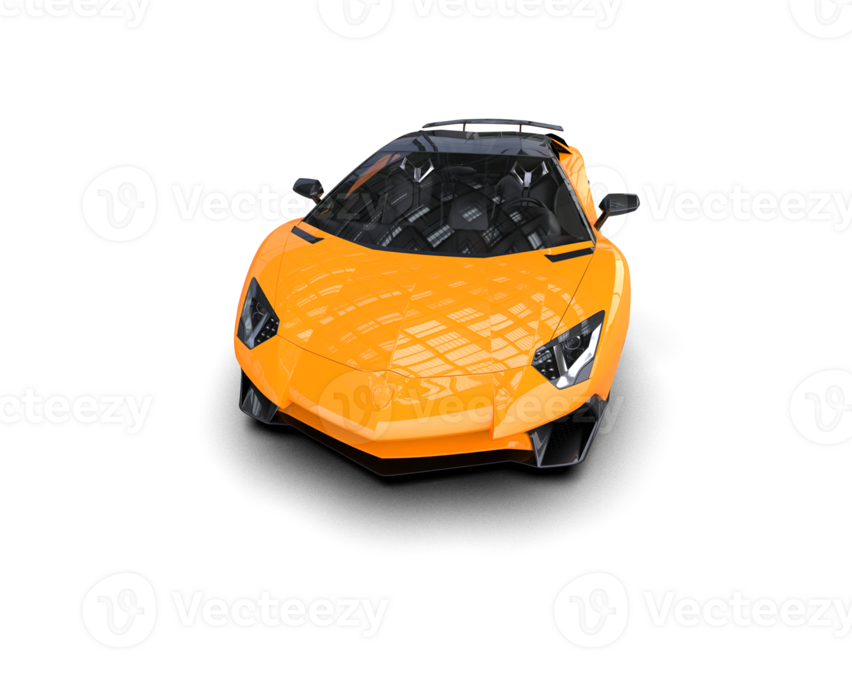 Realistic sport car isolated on background. 3d rendering - illustration png