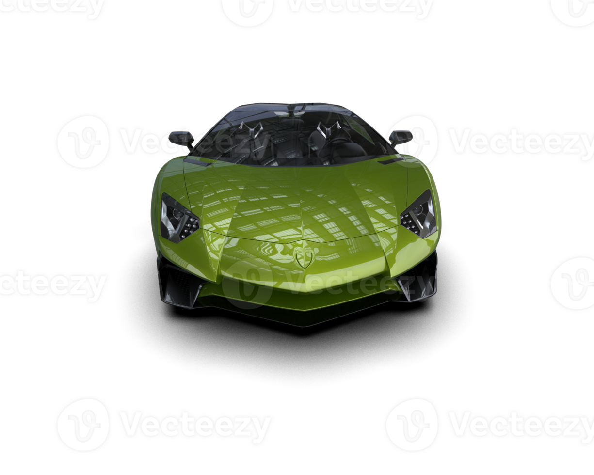 Realistic sport car isolated on background. 3d rendering - illustration png