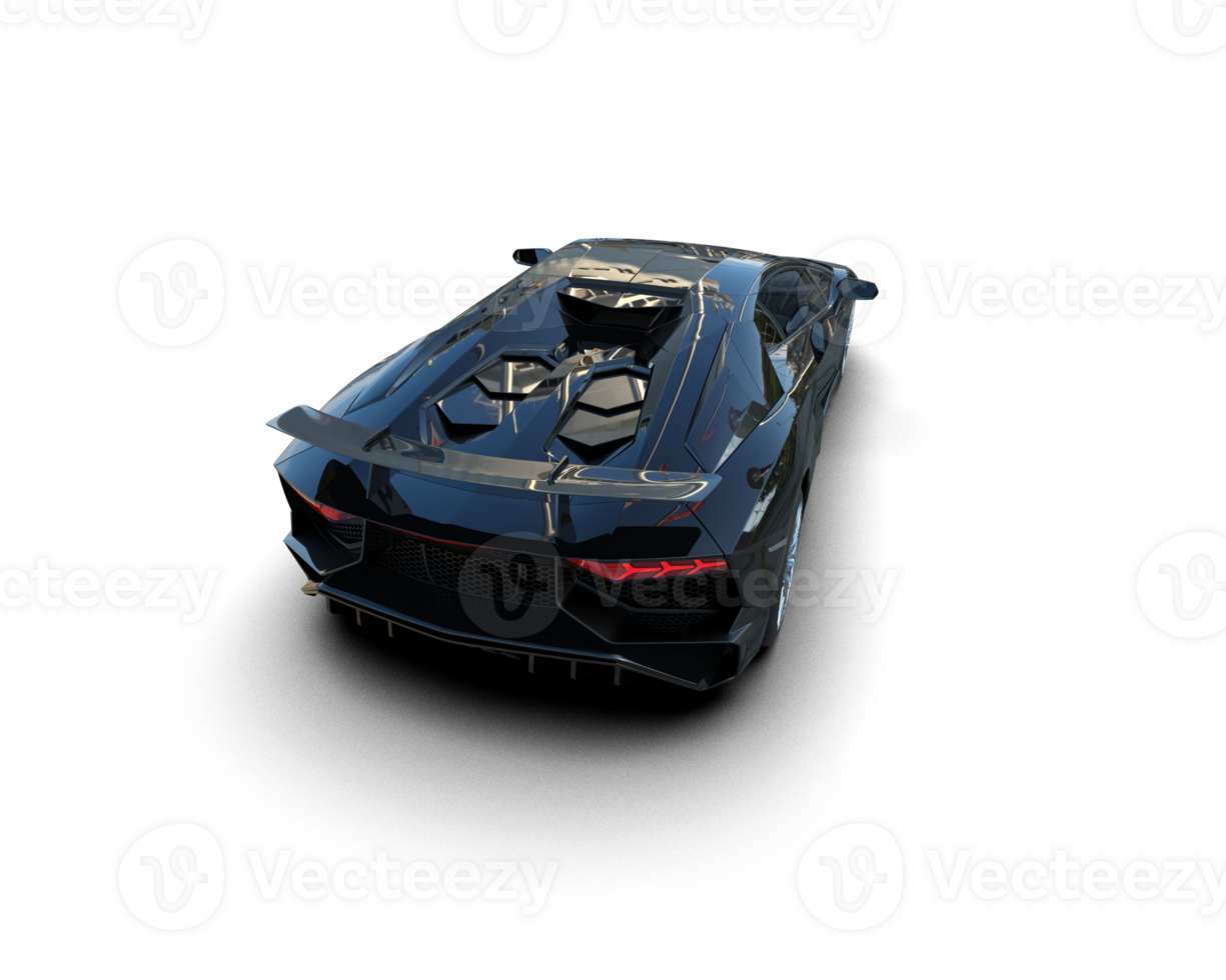 Realistic sport car isolated on background. 3d rendering - illustration png
