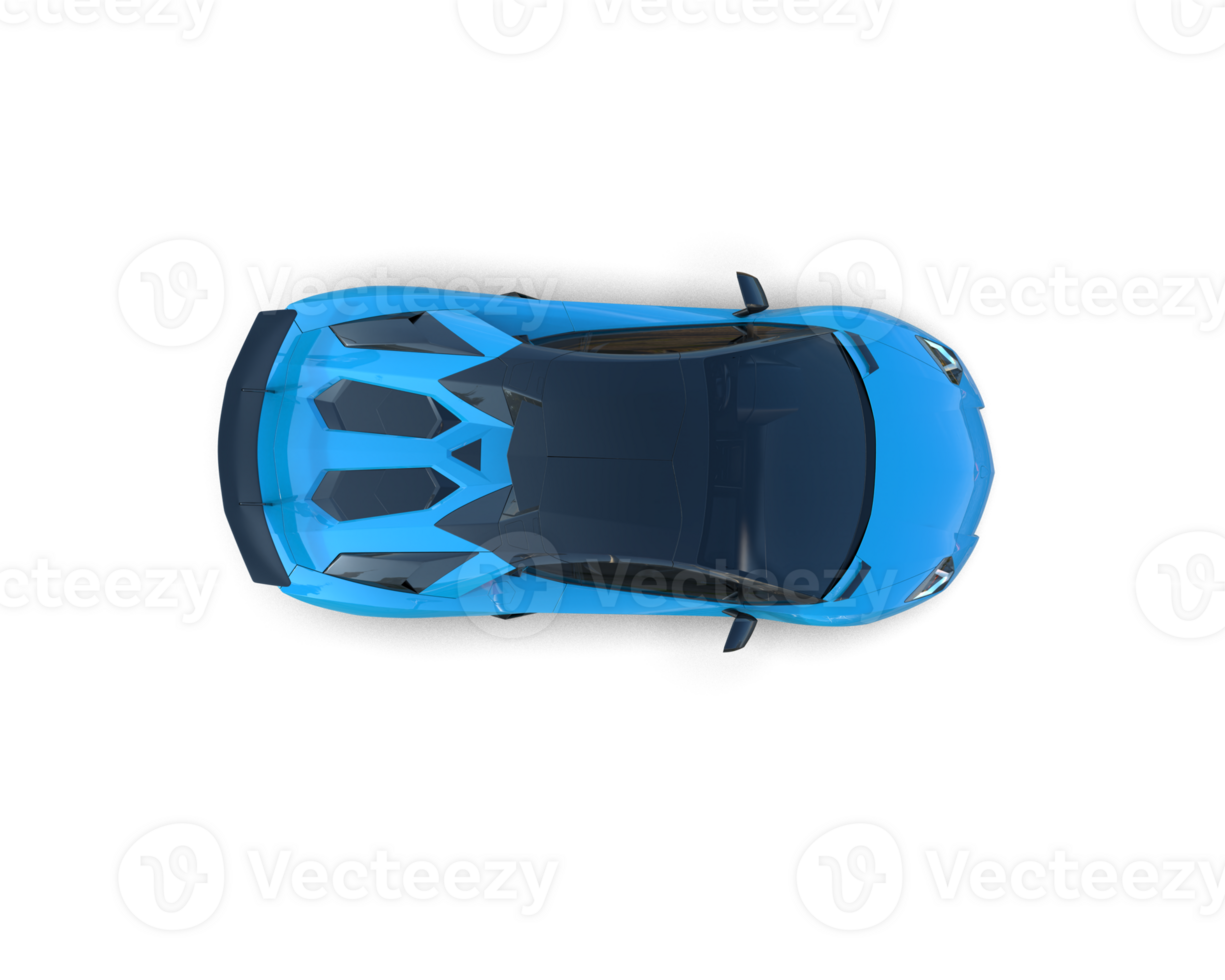 Realistic sport car isolated on background. 3d rendering - illustration png