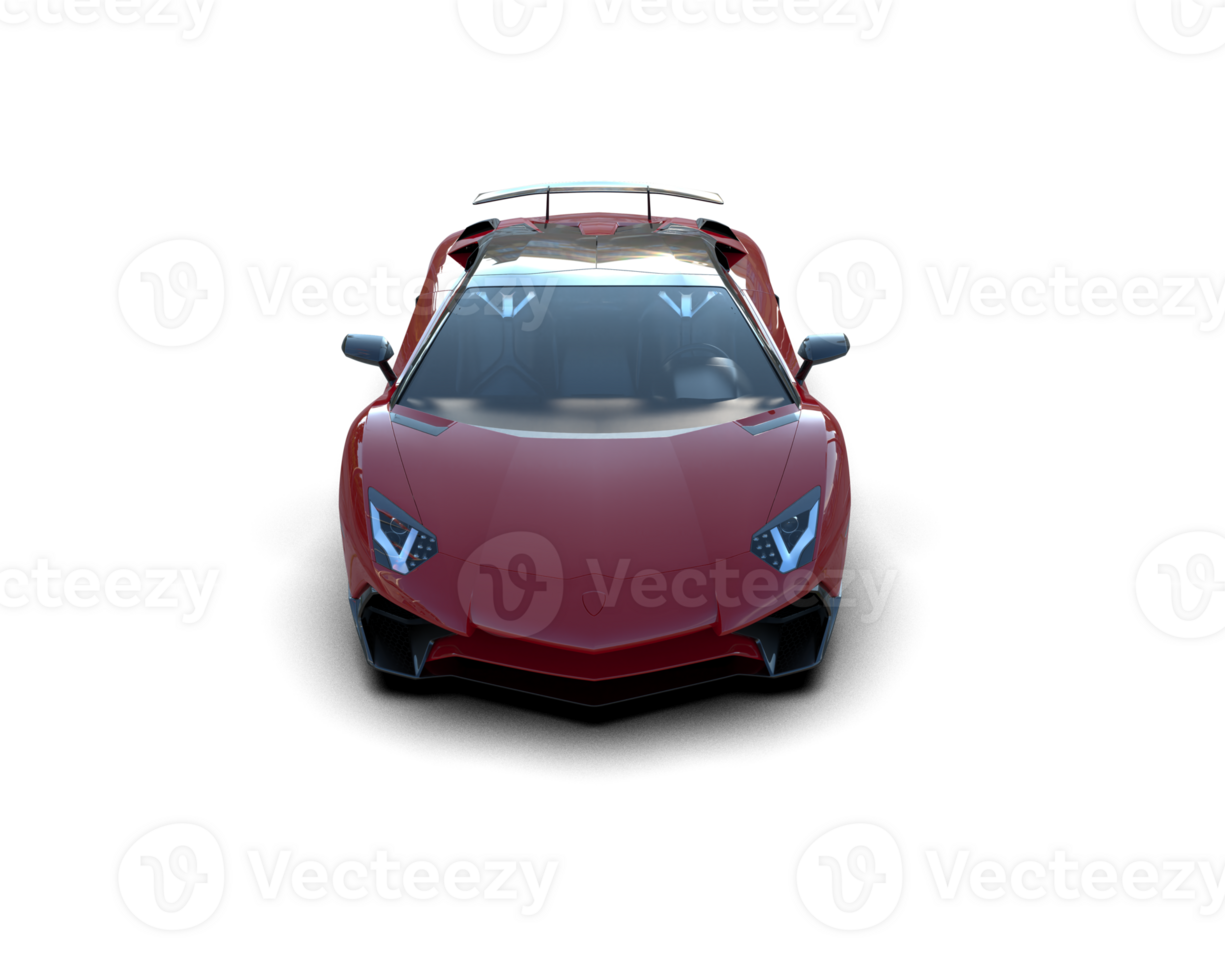Realistic sport car isolated on background. 3d rendering - illustration png