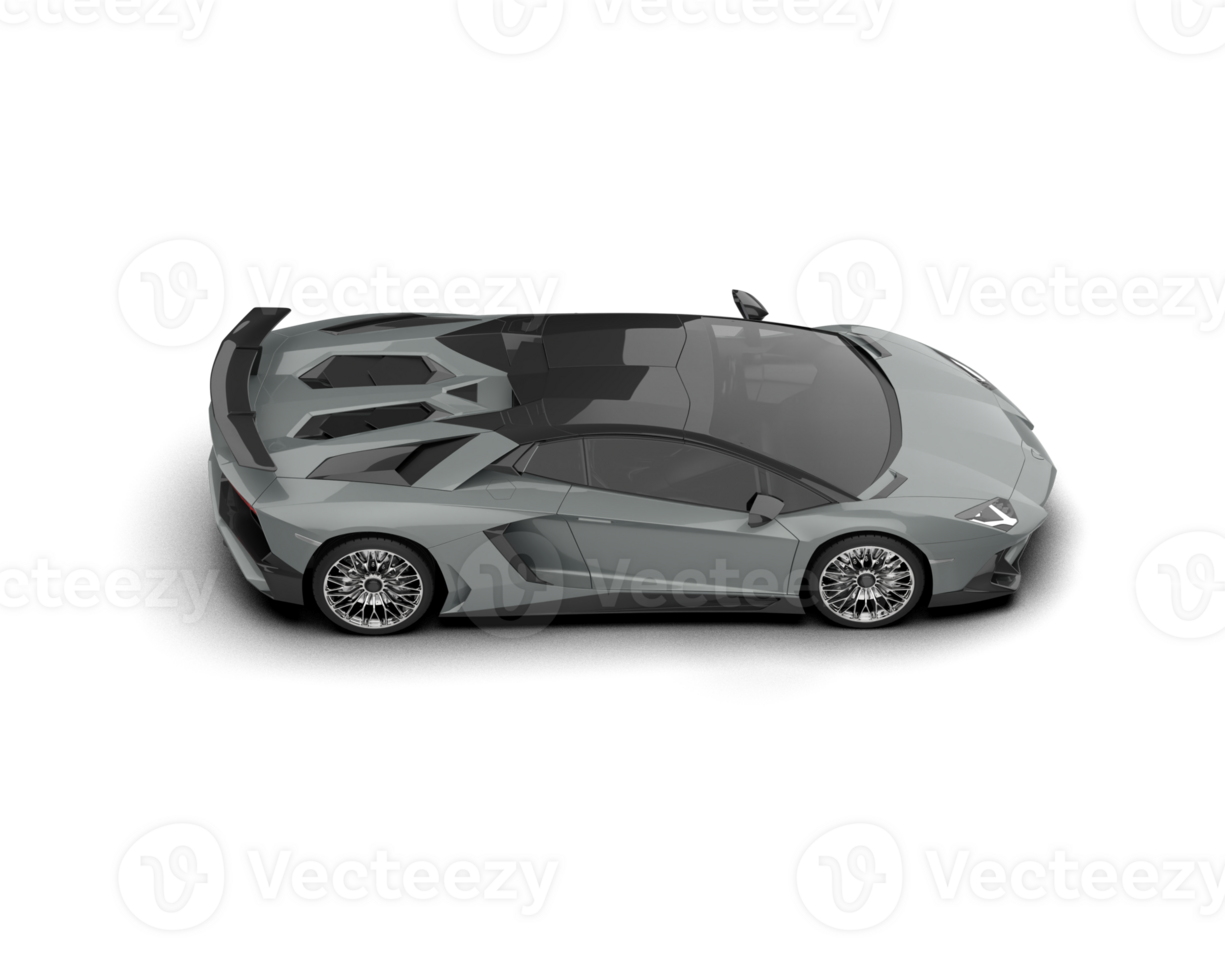 Realistic sport car isolated on background. 3d rendering - illustration png