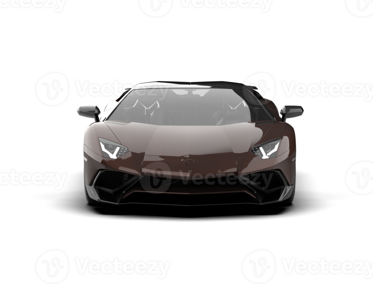 Realistic sport car isolated on background. 3d rendering - illustration png