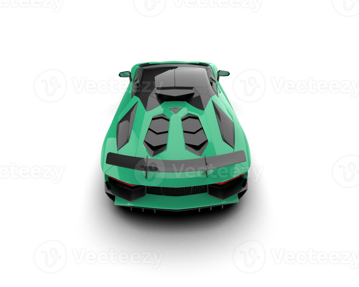 Realistic sport car isolated on background. 3d rendering - illustration png