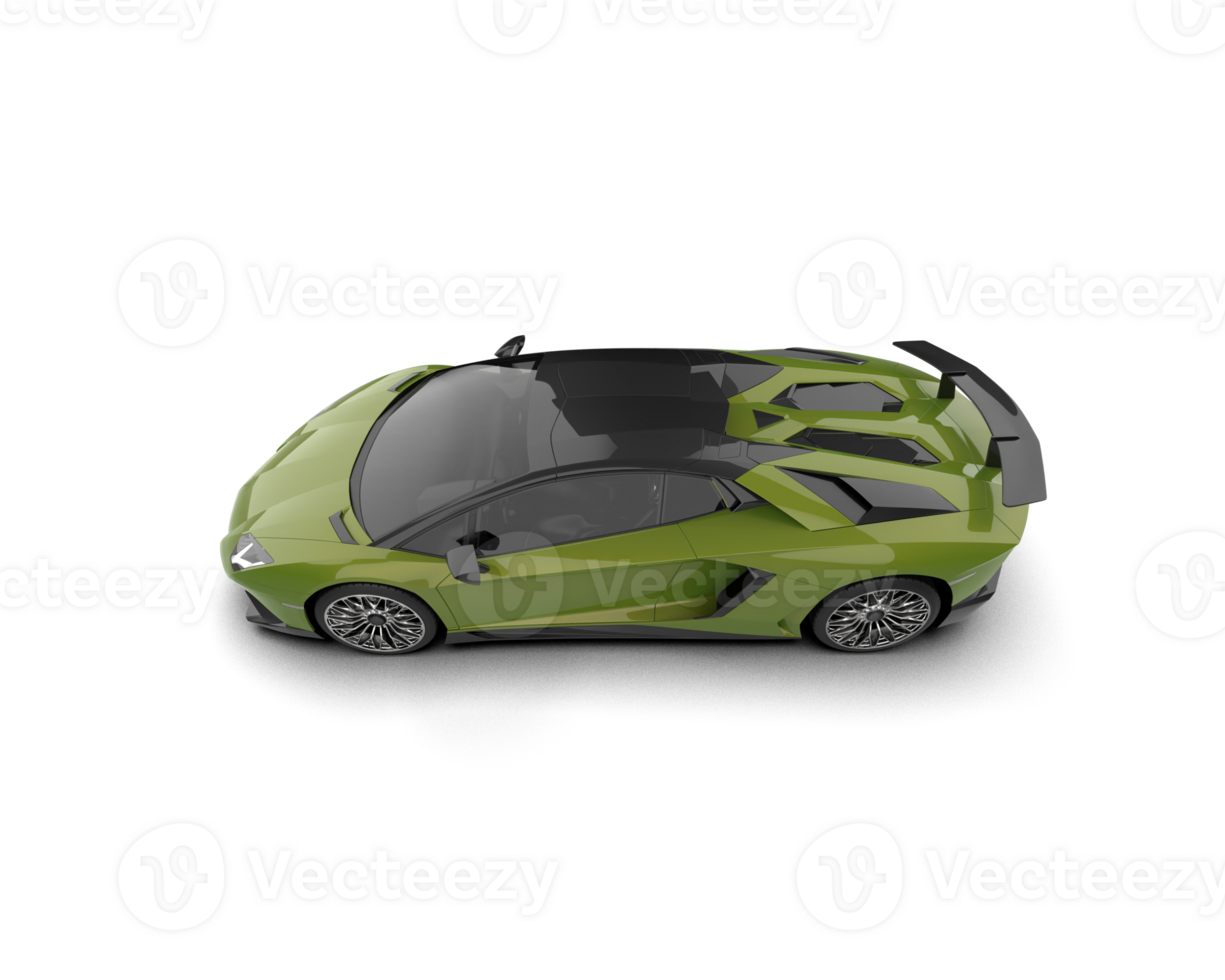 Realistic sport car isolated on background. 3d rendering - illustration png