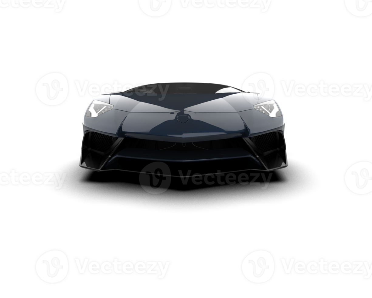 Realistic sport car isolated on background. 3d rendering - illustration png