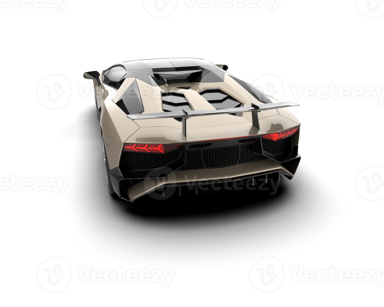 Realistic sport car isolated on background. 3d rendering - illustration png