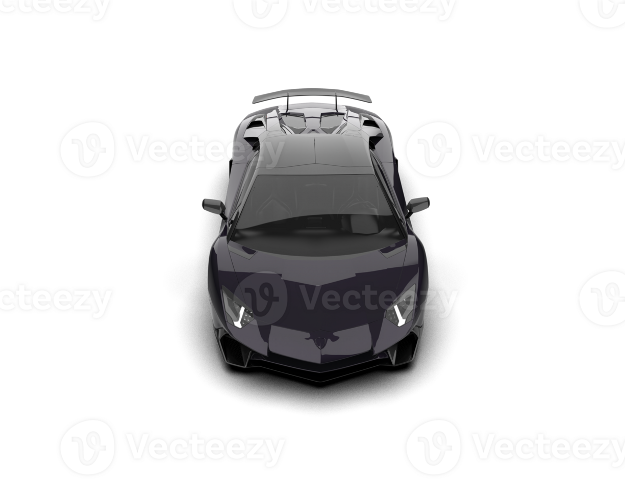 Realistic sport car isolated on background. 3d rendering - illustration png