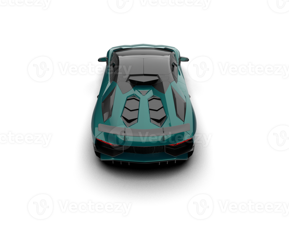 Realistic sport car isolated on background. 3d rendering - illustration png