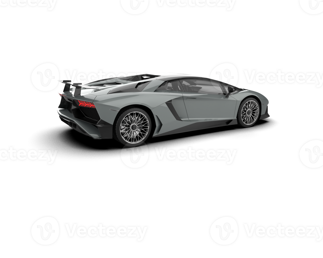 Realistic sport car isolated on background. 3d rendering - illustration png