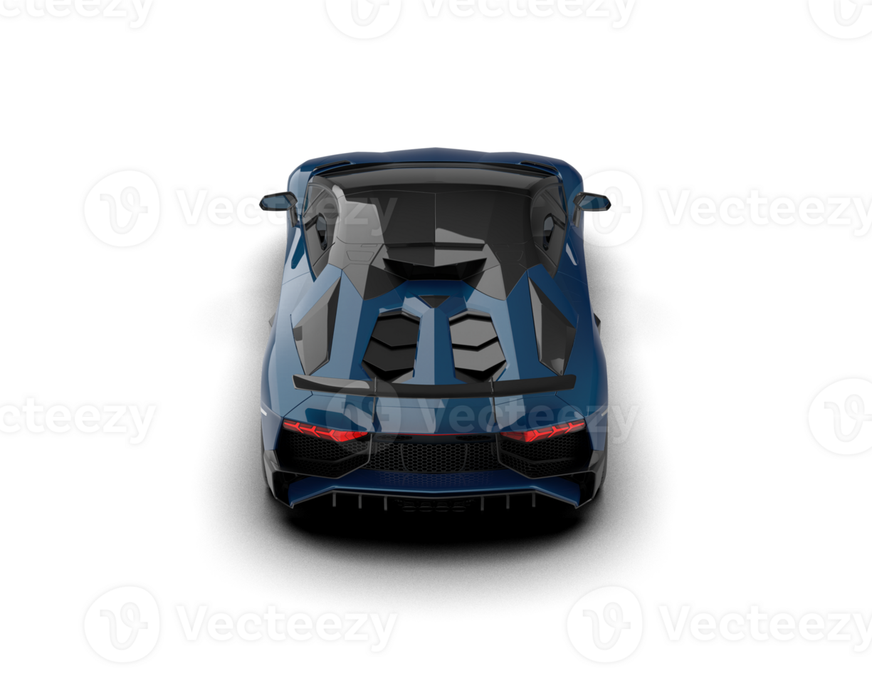 Realistic sport car isolated on background. 3d rendering - illustration png
