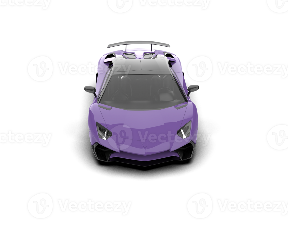 Realistic sport car isolated on background. 3d rendering - illustration png